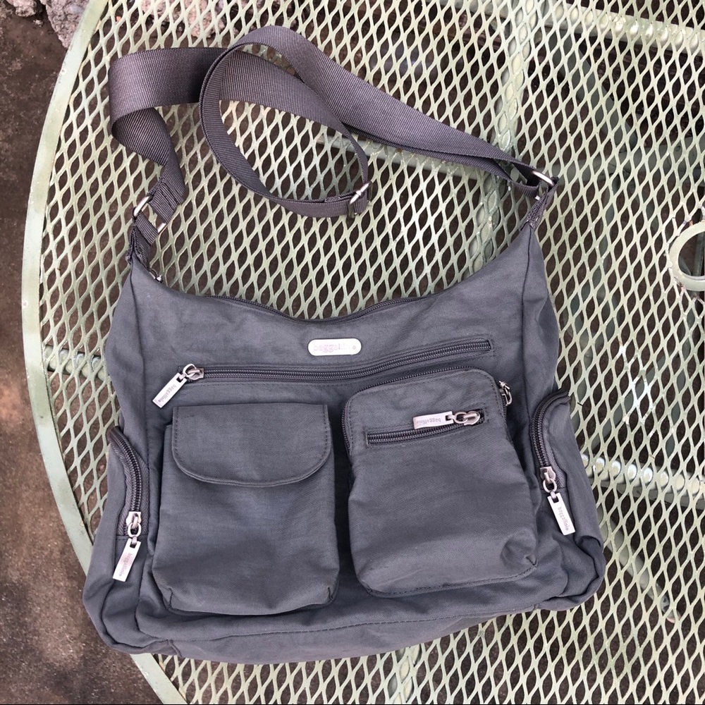 Baggallini Everywhere Crossbody Bag, nylon, gray
